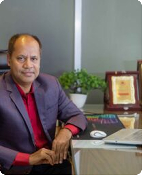 Executive portrait at desk