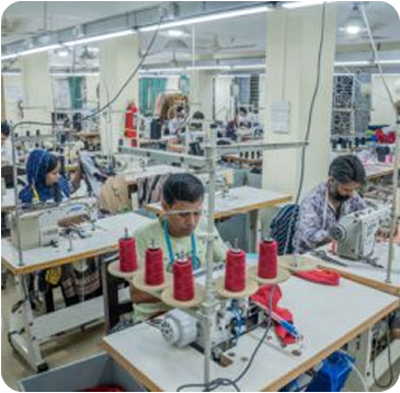 Interior hallway with artwork